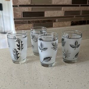 Vintage Set of Four Small Glasses
